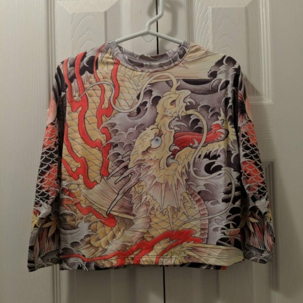Yellowman Dragon Rashguard NWT